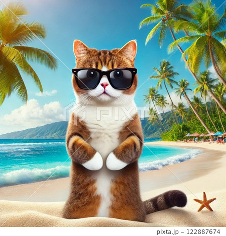 バカンス猫 バカンス猫 122887674