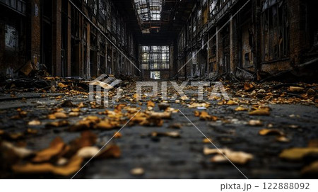 Abandoned Buildings with Scattered Debris in Realistic Low Resolution Abandoned Buildings with Scattered Debris in Realistic Low Resolution 122888092