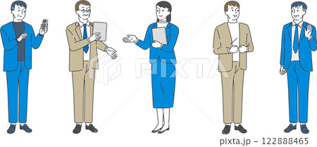 ミドルからシニアまでビジネスマンの日常風景 122888465