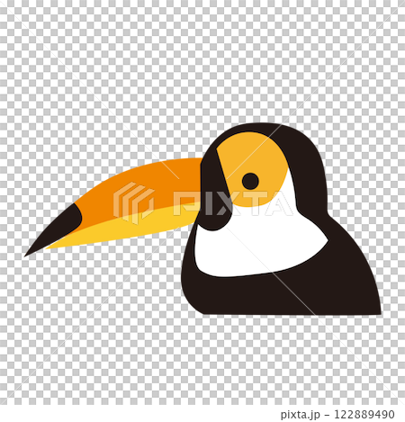 巨嘴鳥的可愛向量插圖 122889490