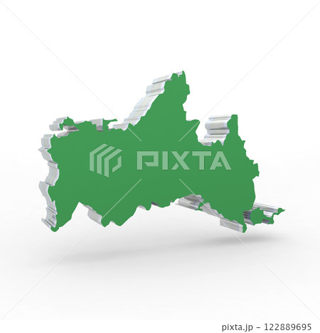 山口県（緑：左25度） 122889695