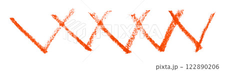 red pencil strokes isolated on transparent background red pencil strokes isolated on transparent background 122890206