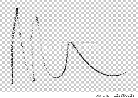 black pencil strokes isolated on transparent background 122890228