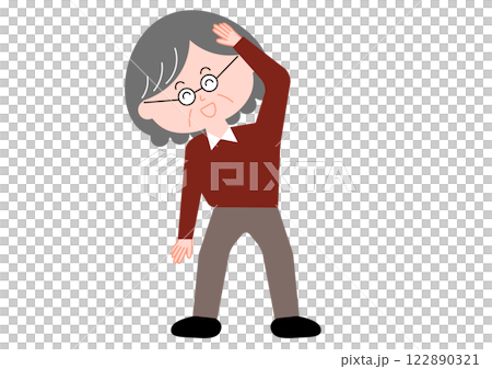 高級女性伸展 122890321