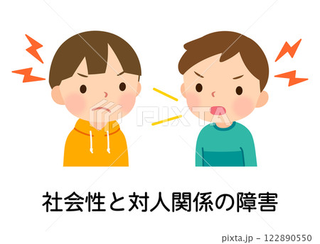 言い争いをする子ども　感情コントロール　対人関係 122890550