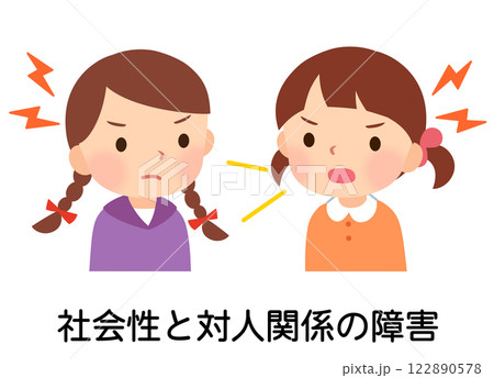 言い争いをする子ども　感情コントロール　対人関係 122890578