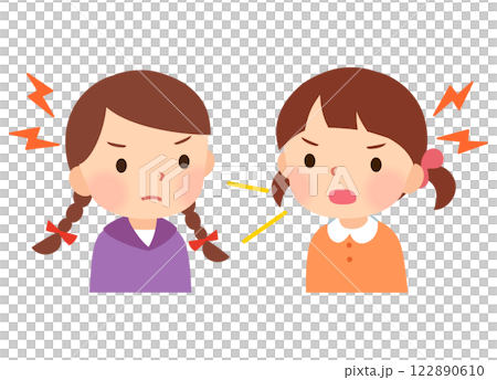 Arguing children, emotional control, interpersonal relationships 122890610