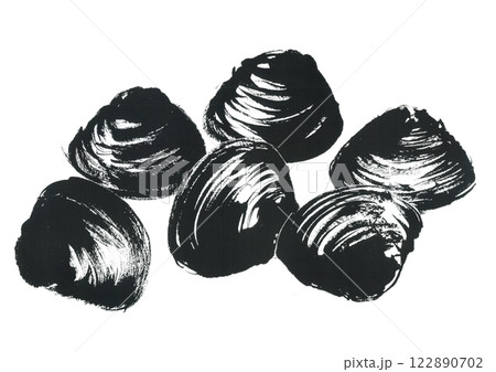 イラスト　しじみ　蜆 122890702