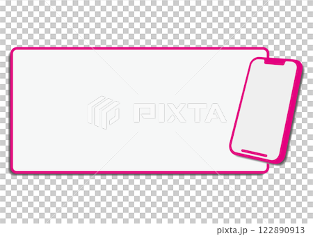 スマートフォンと吹き出し 122890913