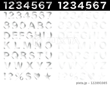 文字、筆、6白 文字、筆、6白 122891085