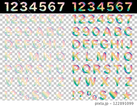 字母、畫筆、20 彩虹 122891099