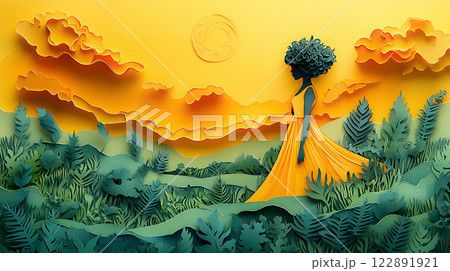 Emancipation Day, resiliencEmancipation Day, resilience and perseverance, papercut illustratione and perseverance, papercut illustration Emancipation Day, resiliencEmancipation Day, resilience and perseverance, papercut illustratione and perseverance, papercut illustration 122891921