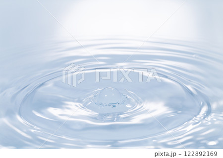 水面に落ちる水滴. 水面に落ちる水滴. 122892169
