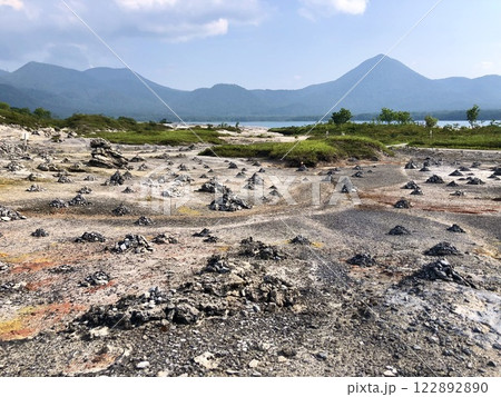 青森県の恐山境内と大尽山 青森県の恐山境内と大尽山 122892890