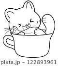 cat in a bowl  122893961