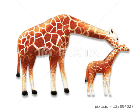 キリン リアルタッチ 水彩 イラストのイラスト素材 [122894027] - PIXTA