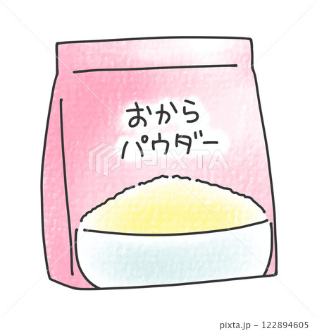 ゆるめシンプルおからパウダー　アナログ風 122894605