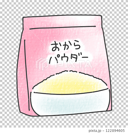 ゆるめシンプルおからパウダー　アナログ風 122894605