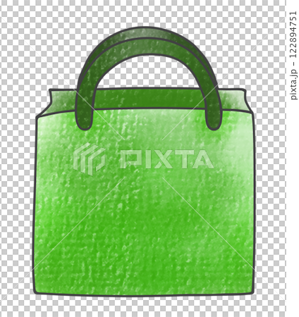 A simple, front-facing paper bag in an analog style A simple, front-facing paper bag in an analog style 122894751