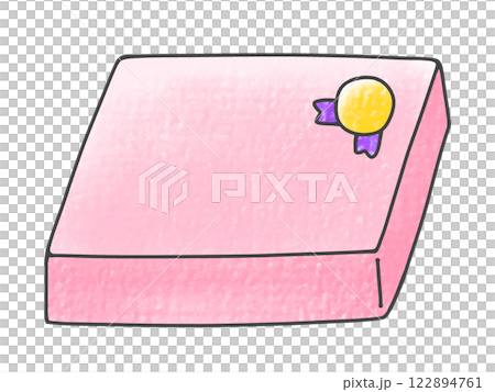 ゆるめシンプルなギフトボックス　アナログ風 122894761