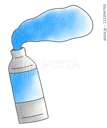 ゆるめシンプルな中身の出ている絵の具 アナログ風 ゆるめシンプルな中身の出ている絵の具 アナログ風 122894769