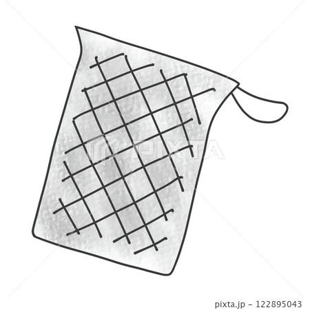 ゆるめシンプルな網袋　アナログ風 122895043