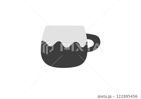 コーヒーカップのイラスト 122895456