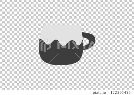 コーヒーカップのイラスト 122895456