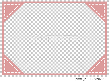 Pink square simple decorative frame Pink square simple decorative frame 122896339