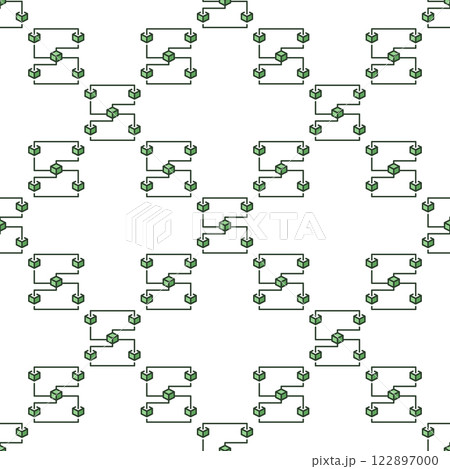 Blockchain with Five Blocks vector blue seamless pattern Blockchain with Five Blocks vector blue seamless pattern 122897000