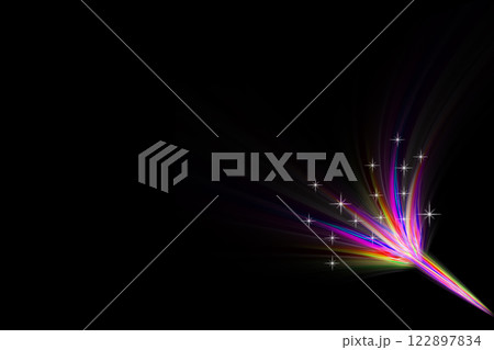花火の抽象的な光イメージ 122897834