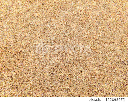 テクスチャ-背景、地面、枯芝 122898675