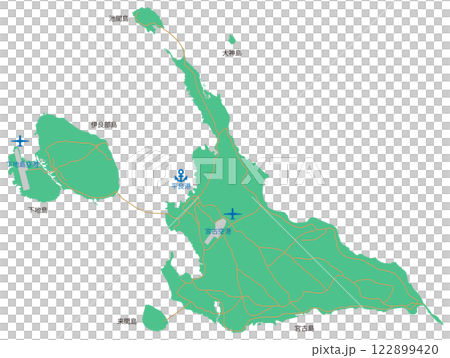 宮古諸島地図 122899420