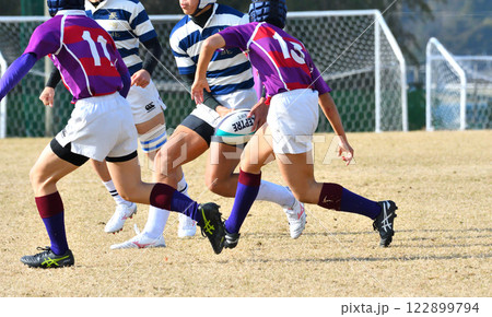 ラグビー、高校ラグビー 122899794