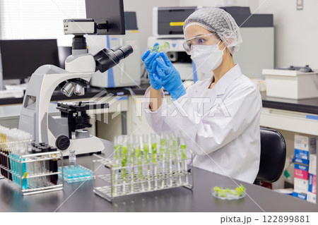 研究室　開発　実験室　臨床検査　バイオテクノロジー　新薬 122899881