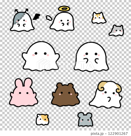 Cute ghost set Cute ghost set 122901267