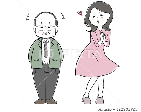 中年の社長さんに媚を売る女2 122901725