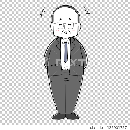 一個穿著西裝的中年男人，看起來很帥氣 122901727