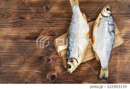 Dried fish stockfish. 122903134
