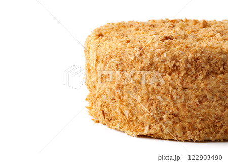 Delicious dessert with a crumbly crust enjoyed at a cafe during a sunny afternoon with friends 122903490