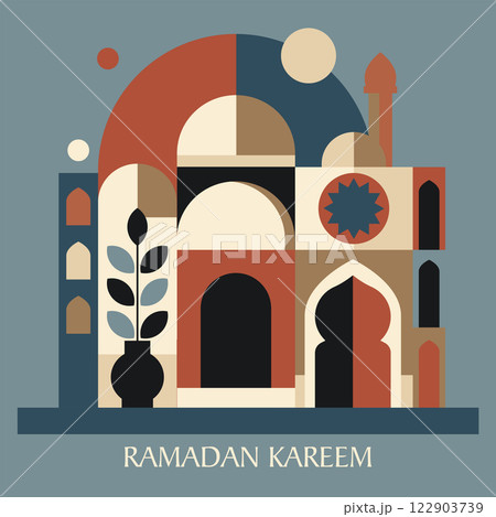 Abstract Ramadan Kareem Geometric Art 122903739