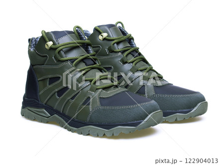 Mens Black Shoes on White 122904013