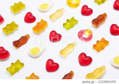 Assortment of Candys on a white 122904105