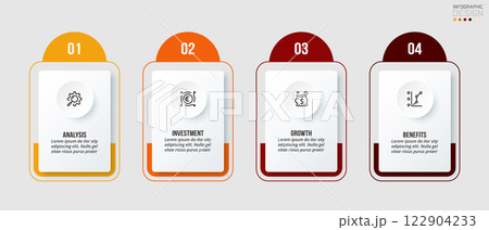 Infographic template business concept with step. 122904233