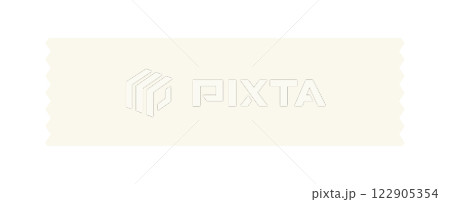 白いリボン・マスキングテープのイラスト - シンプルなアイコン・あしらいの素材 白いリボン・マスキングテープのイラスト - シンプルなアイコン・あしらいの素材 122905354