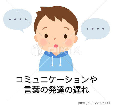 言葉の発達の遅れがある子ども　発達障害 122905431