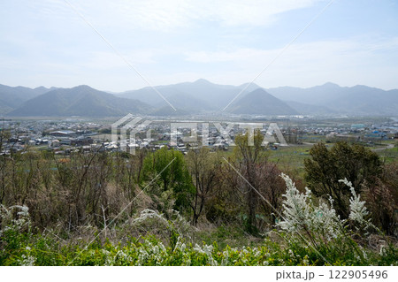長野県埴科郡坂城町_千曲川さかきPA (下り)からの景色1_2024年4月 122905496