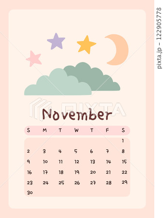 Calendar page for November 2025 122905778