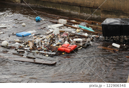 Trash and Debris in Bradenton Florida after Hurricane Milton 122906348