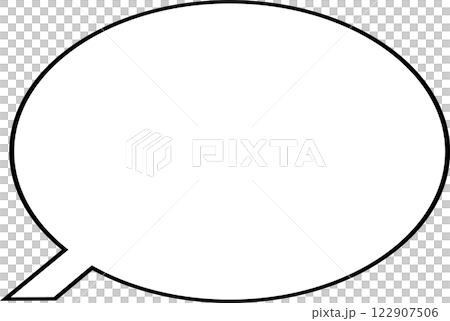 圓形橢圓形對話泡泡 122907506